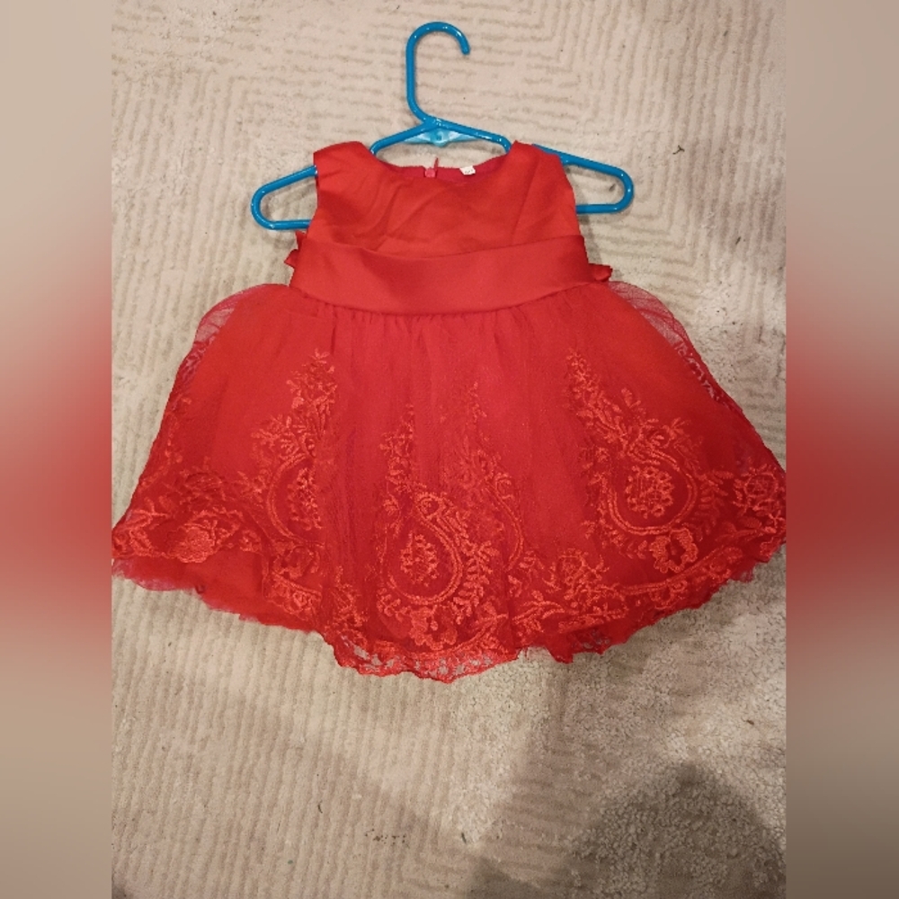 Red Lace Baby Dress